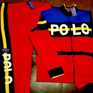 RARE Polo Ralph Lauren Hi Tek Track Sweatsuit